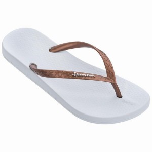 Infradito Donna Ipanema Anatomic Tan Bianche Oro | 298731-AHX