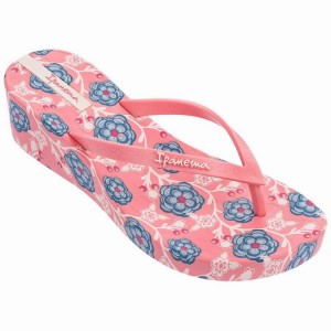 Infradito Donna Ipanema Floral Plat Wedge Rosa | 842501-NZL