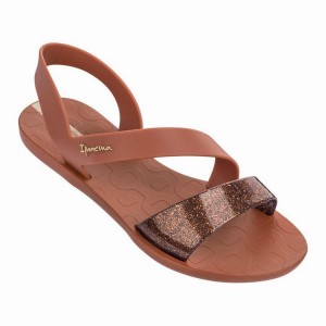 Sandali Donna Ipanema Vibe Marroni Oro | 496712-OCQ