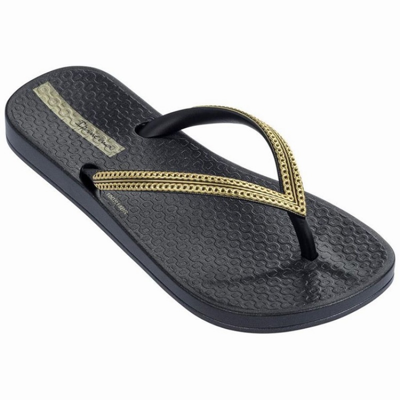 Infradito Bambino Ipanema Ana Metallic III Nere Oro | 084257-YOF