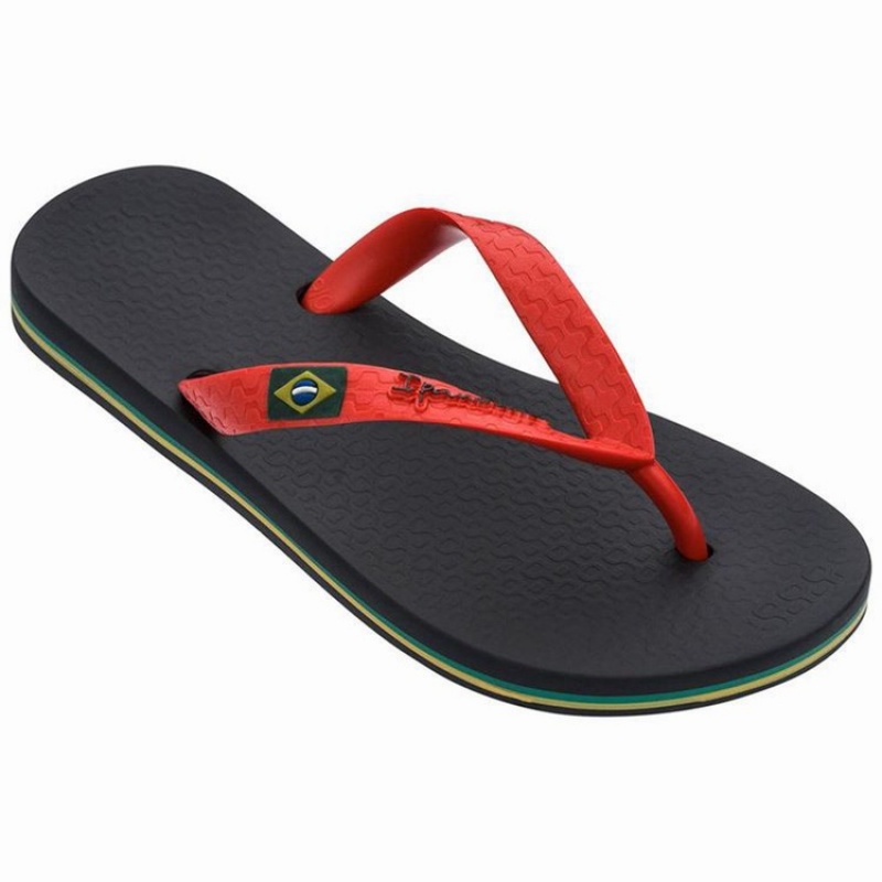 Infradito Bambino Ipanema Brazil Nere Rosse | 916245-QLR