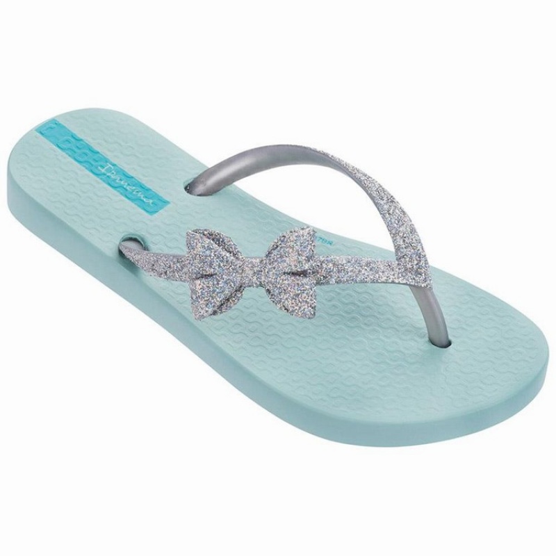 Infradito Bambino Ipanema Glitter IV Blu Argento | 201395-SOD