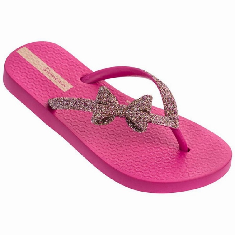 Infradito Bambino Ipanema Glitter IV Rosa Oro | 120476-CUP