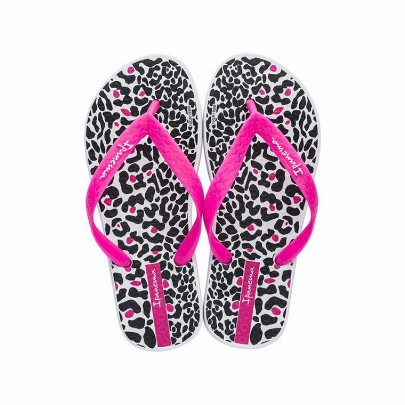 Infradito Bambino Ipanema Tropics Bianche Rosa Nere | 613597-UIR