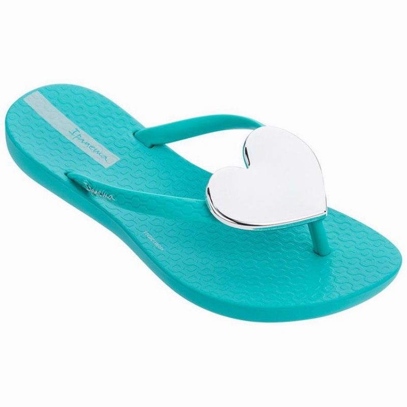 Infradito Bambino Ipanema Wave Heart Blu Argento | 285417-RUD