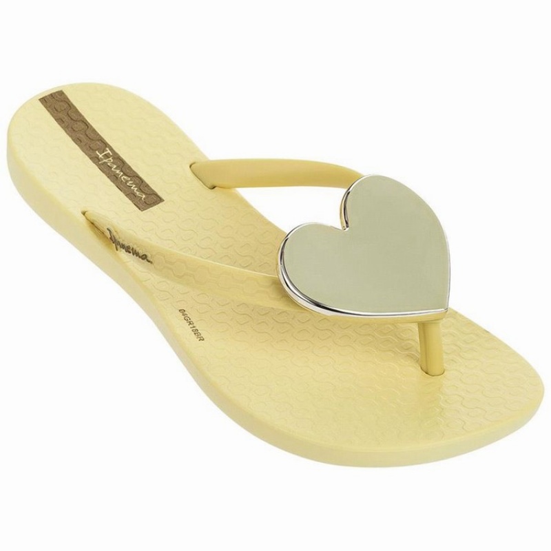 Infradito Bambino Ipanema Wave Heart Gialle | 320518-HOT