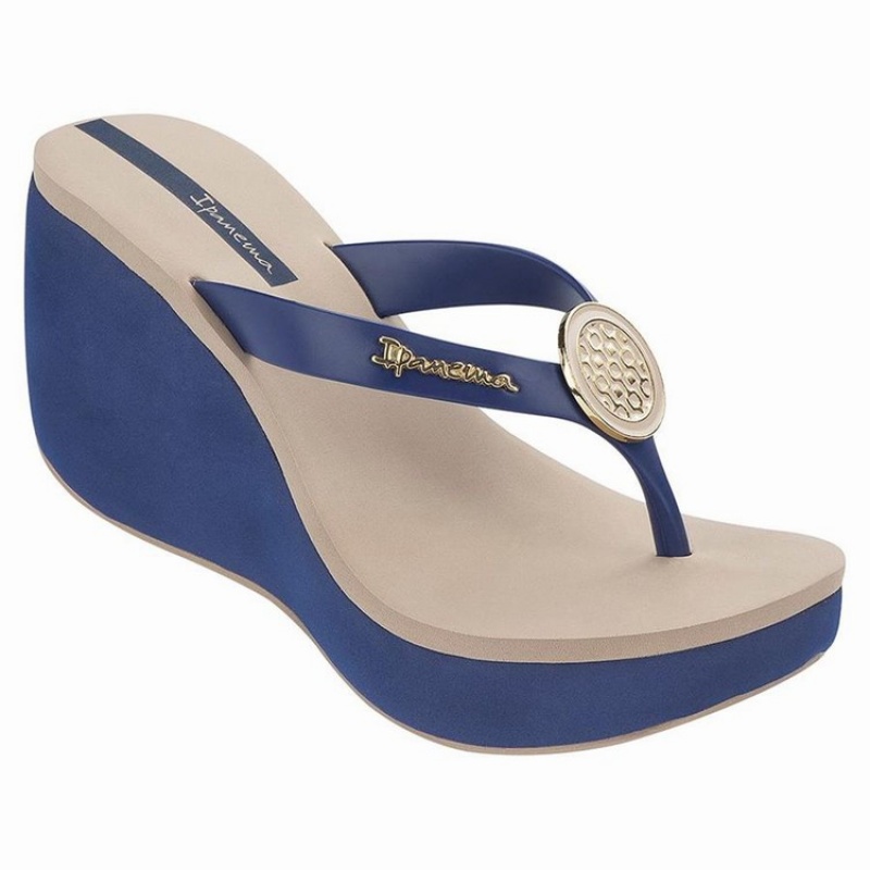 Infradito Donna Ipanema Bossa Beige Blu | 493627-ZXC