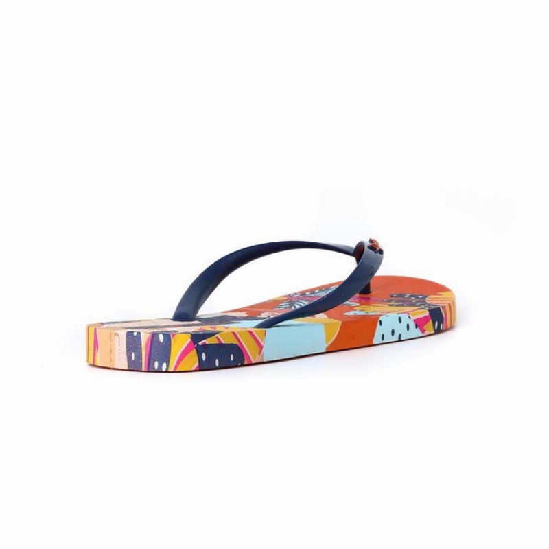 Infradito Donna Ipanema I Love Sun Arancioni Blu | 410589-XIC