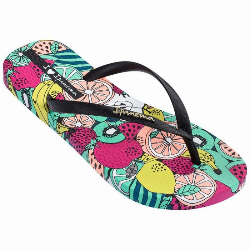 Infradito Donna Ipanema Pop Nere Verdi | 130849-JYU