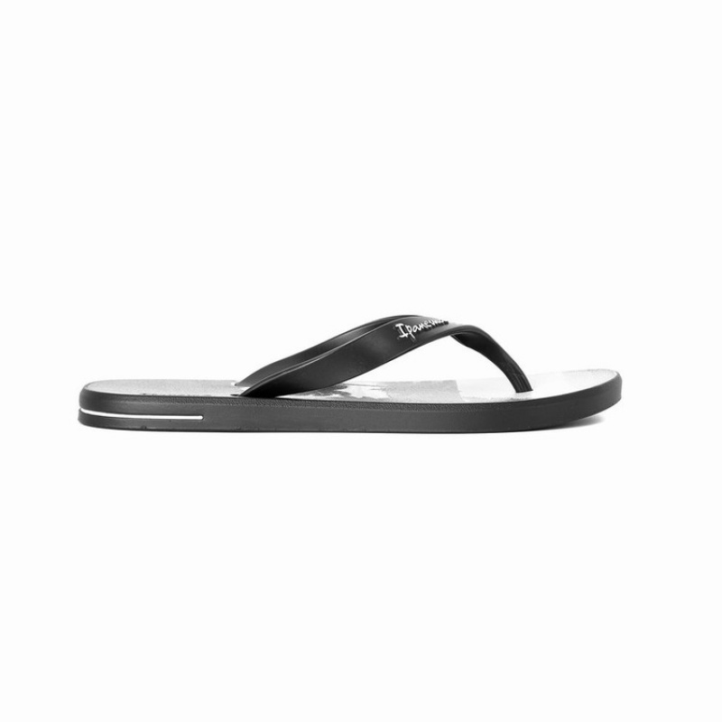 Infradito Uomo Ipanema 10 Palm Nere Grigie | 829014-RNG