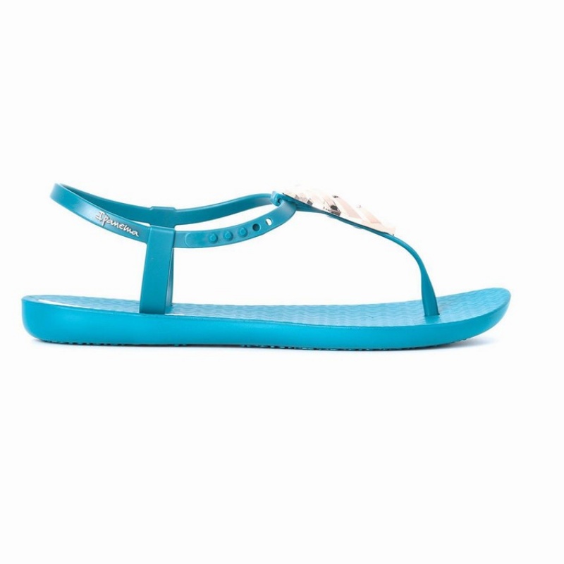 Sandali Donna Ipanema Leaf Blu Oro | 891456-UYM