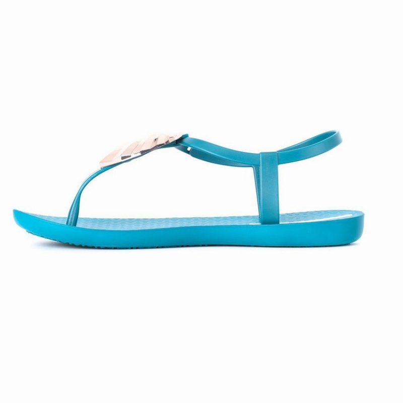 Sandali Donna Ipanema Leaf Blu Oro | 891456-UYM