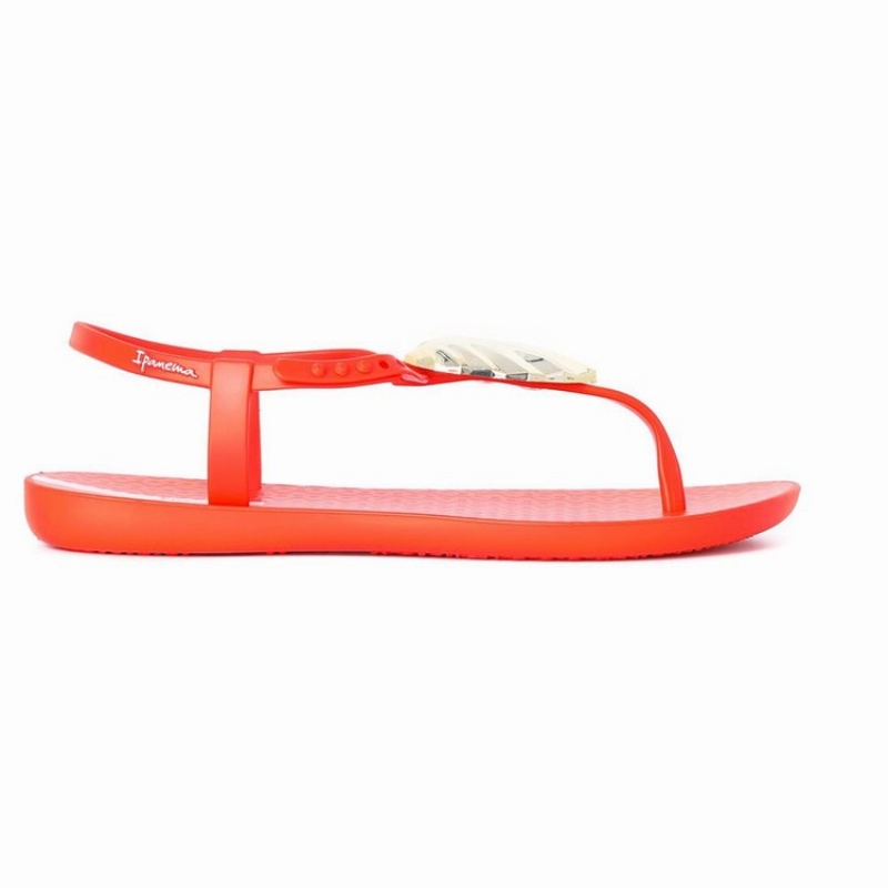 Sandali Donna Ipanema Leaf Rosse Oro | 516748-IMN