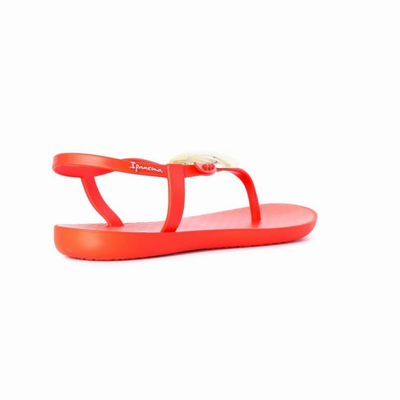 Sandali Donna Ipanema Leaf Rosse Oro | 516748-IMN