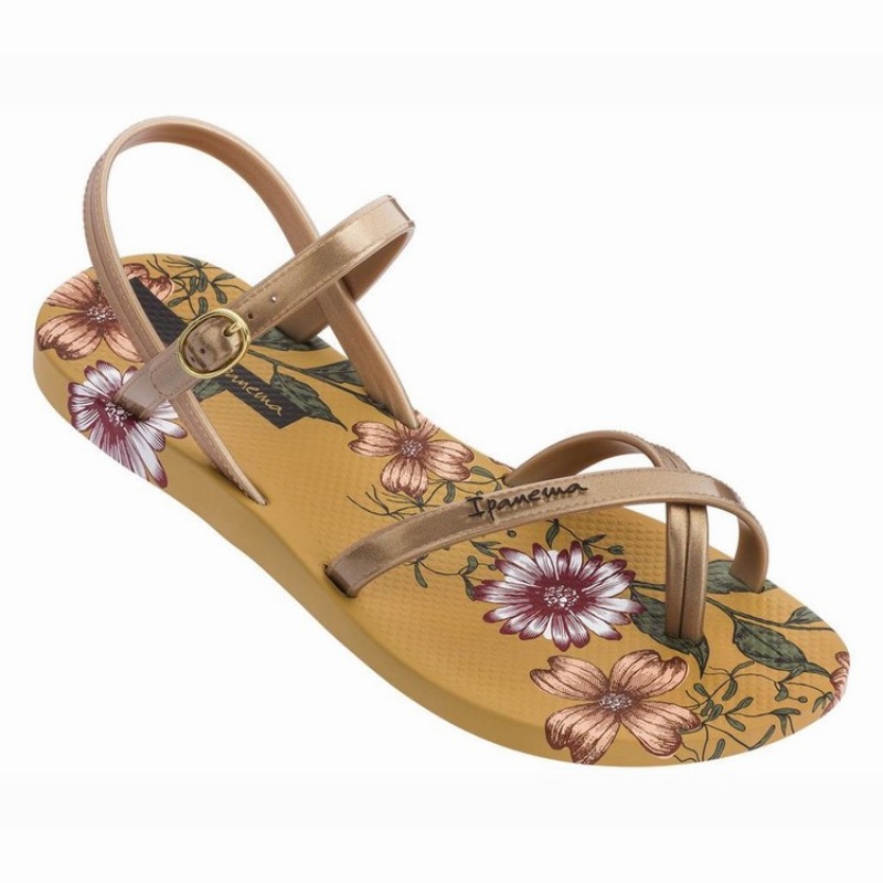 Sandali Donna Ipanema Suzi Print II Gialle Oro | 798530-WBU